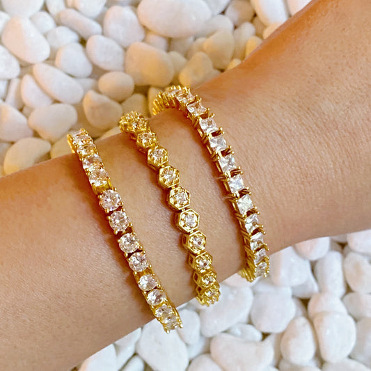 Hand Linked High Class Tennis Bracelet